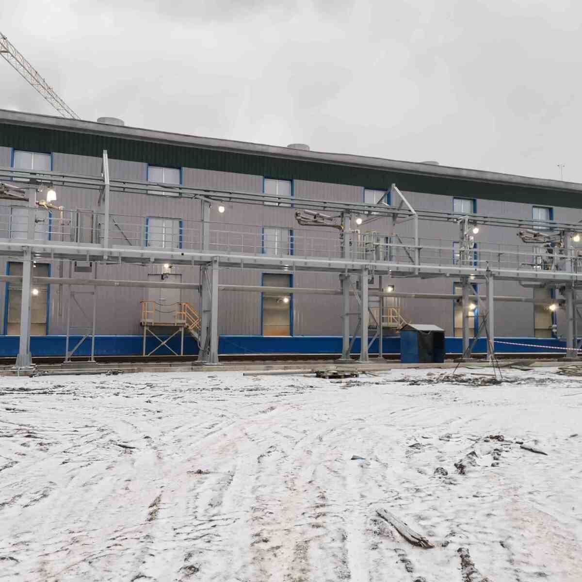 Облицовка производственного здания